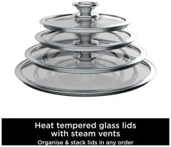 Ninja Zerostick Stackable 3 Piece Non Stick Pan Set -Best Kitchen Products 1120264 R Z004A