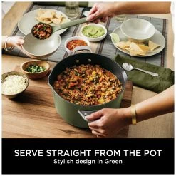 Ninja Zerostick 30cm Non Stick Aluminium Possible Pot -Green -Best Kitchen Products 1120295 R Z005A