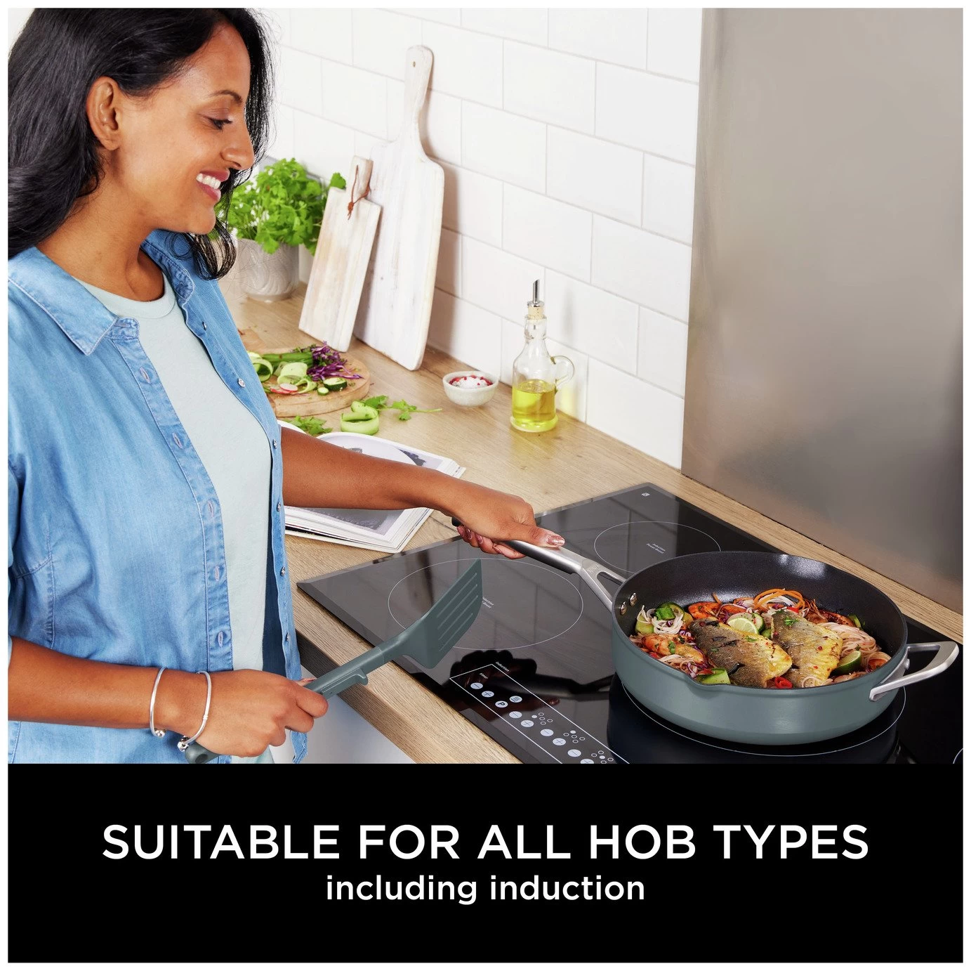 Ninja Zerostick 28cm Non Stick Aluminium Possible Pan -Grey 9 Ninja Zerostick 28cm Non Stick Aluminium Possible Pan -Grey - Image 7