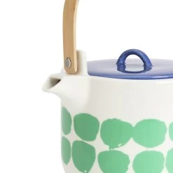 Habitat Abstract Stoneware Teapot - Green And Blue 7 Habitat Abstract Stoneware Teapot - Green And Blue -Best Kitchen Products 1181478 R Z004A