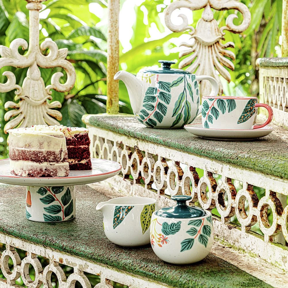 Habitat X Kew Ceramic Cake Stand 4 Habitat X Kew Ceramic Cake Stand - Image 2
