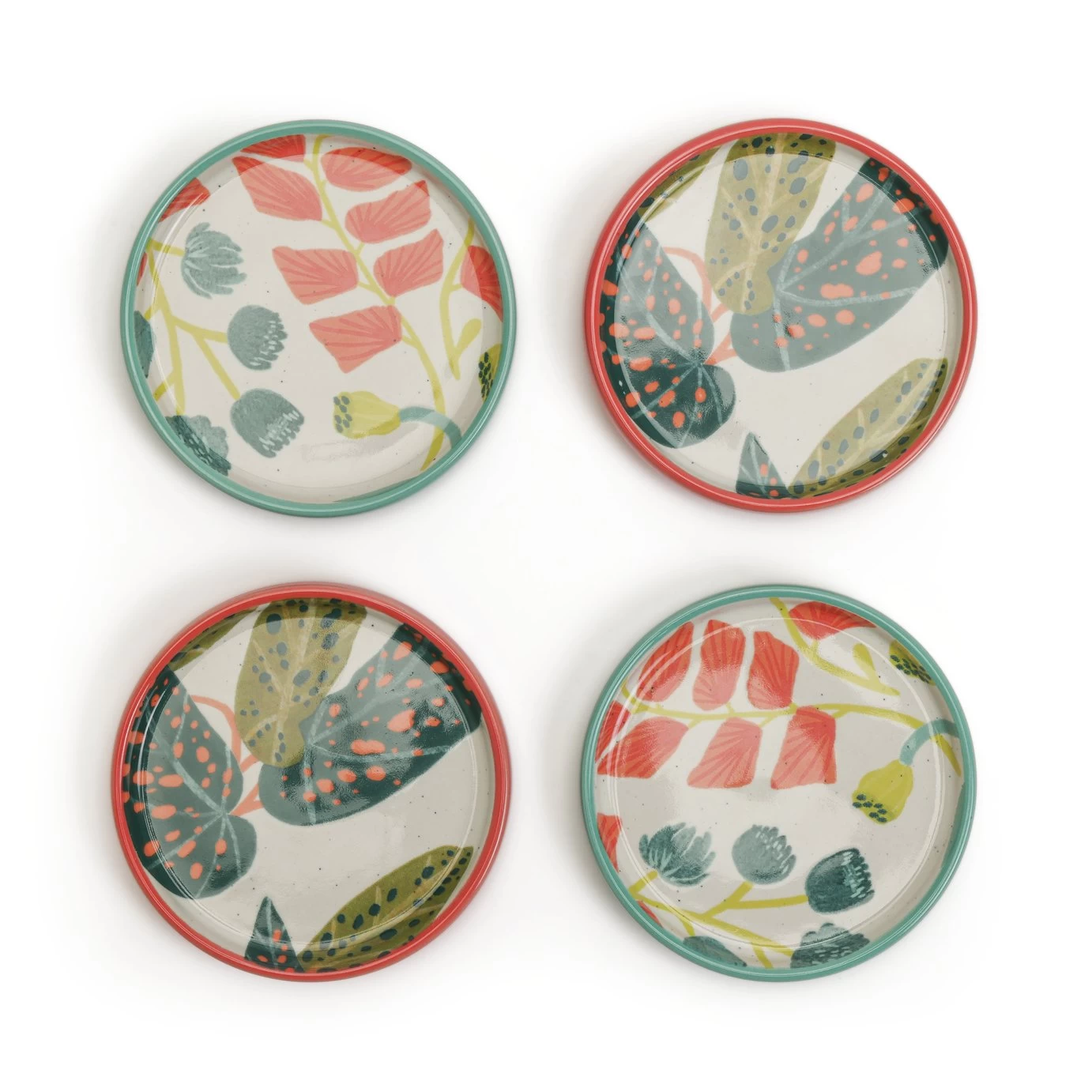 Habitat X Kew Set Of 4 Ceramic Botanical Coasters 3 Habitat X Kew Set Of 4 Ceramic Botanical Coasters