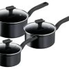 Tefal Total 3 Piece Non Stick Pan Set - Black 1 Tefal Total 3 Piece Non Stick Pan Set - Black -Best Kitchen Products 1303799 R Z001A