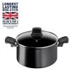 Tefal Titanium Excellence 24cm Aluminium Stock Pot - Black 1 Tefal Titanium Excellence 24cm Aluminium Stock Pot - Black -Best Kitchen Products 1303830 R Z001A