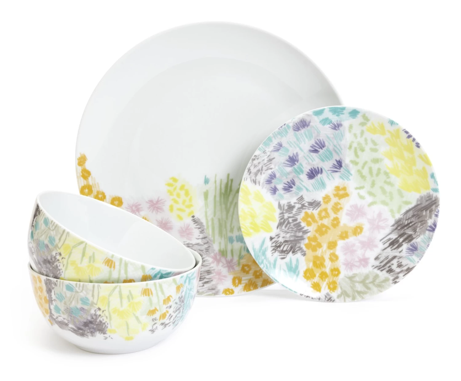 Habitat Floral 12 Piece Porcelain Dinner Set 3 Habitat Floral 12 Piece Porcelain Dinner Set