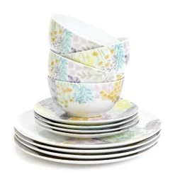 Habitat Floral 12 Piece Porcelain Dinner Set 12 Habitat Floral 12 Piece Porcelain Dinner Set -Best Kitchen Products 1307276 R Z002A