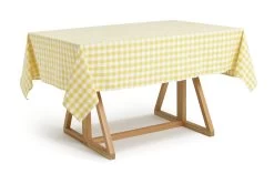 Habitat Checked Table Cloth - Yellow -Best Kitchen Products 1307379 R Z002A