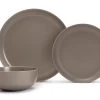 Habitat Mushroom 12 Piece Stoneware Dinner Set - Mushroom -Best Kitchen Products 1341108 R Z001A