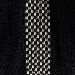 Habitat Woven Stripe Pack Of 2 Seat Cushion - Black -Best Kitchen Products 1402353 R B001