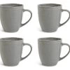 Habitat Set Of 4 Stoneware Mugs - Grey
