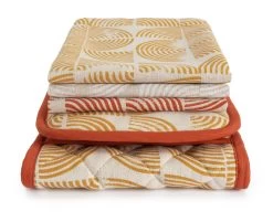 Habitat Block Print Textile Set -Best Kitchen Products 1935466 R Z005A
