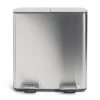 Habitat 40 Litre Twin Compartment Pedal Bin - Silver -Best Kitchen Products 2014410 R Z001A