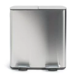 Habitat 40 Litre Twin Compartment Pedal Bin - Silver
