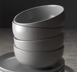 Habitat 12 Piece Stoneware Dinner Set - Matt Grey -Best Kitchen Products 2151768 R Z002C