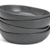 Habitat 4 Piece Stoneware Pasta Bowls - Grey