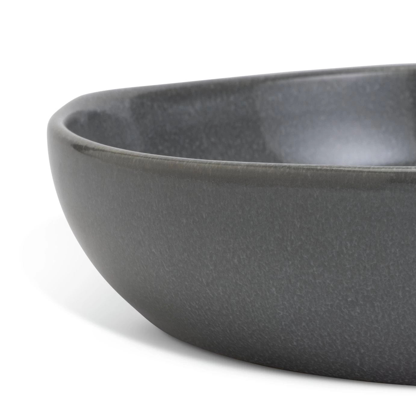 Habitat 4 Piece Stoneware Pasta Bowls - Grey 3 Habitat 4 Piece Stoneware Pasta Bowls - Grey - Image 2