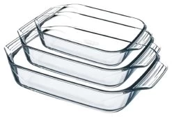 Pyrex Irresistible 3 Piece Glass Roaster Set 10 Pyrex Irresistible 3 Piece Glass Roaster Set -Best Kitchen Products 3064153 R Z002A