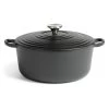 Habitat 5.3 Litre Cast Iron Casserole Dish - Black -Best Kitchen Products 3065358 R Z001A