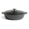 Habitat 4 Litre Shallow Cast Iron Casserole Dish - Black 2 Habitat 4 Litre Shallow Cast Iron Casserole Dish - Black -Best Kitchen Products 3065482 R Z001A
