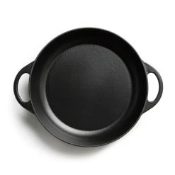 Habitat 4 Litre Shallow Cast Iron Casserole Dish - Black -Best Kitchen Products 3065482 R Z002A
