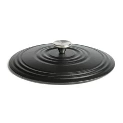 Habitat 4 Litre Shallow Cast Iron Casserole Dish - Black -Best Kitchen Products 3065482 R Z003A