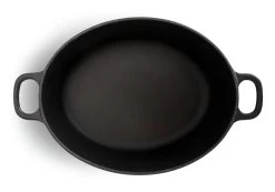Habitat 4.7 Litre Oval Cast Iron Casserole Dish - Black -Best Kitchen Products 3065602 R Z002A