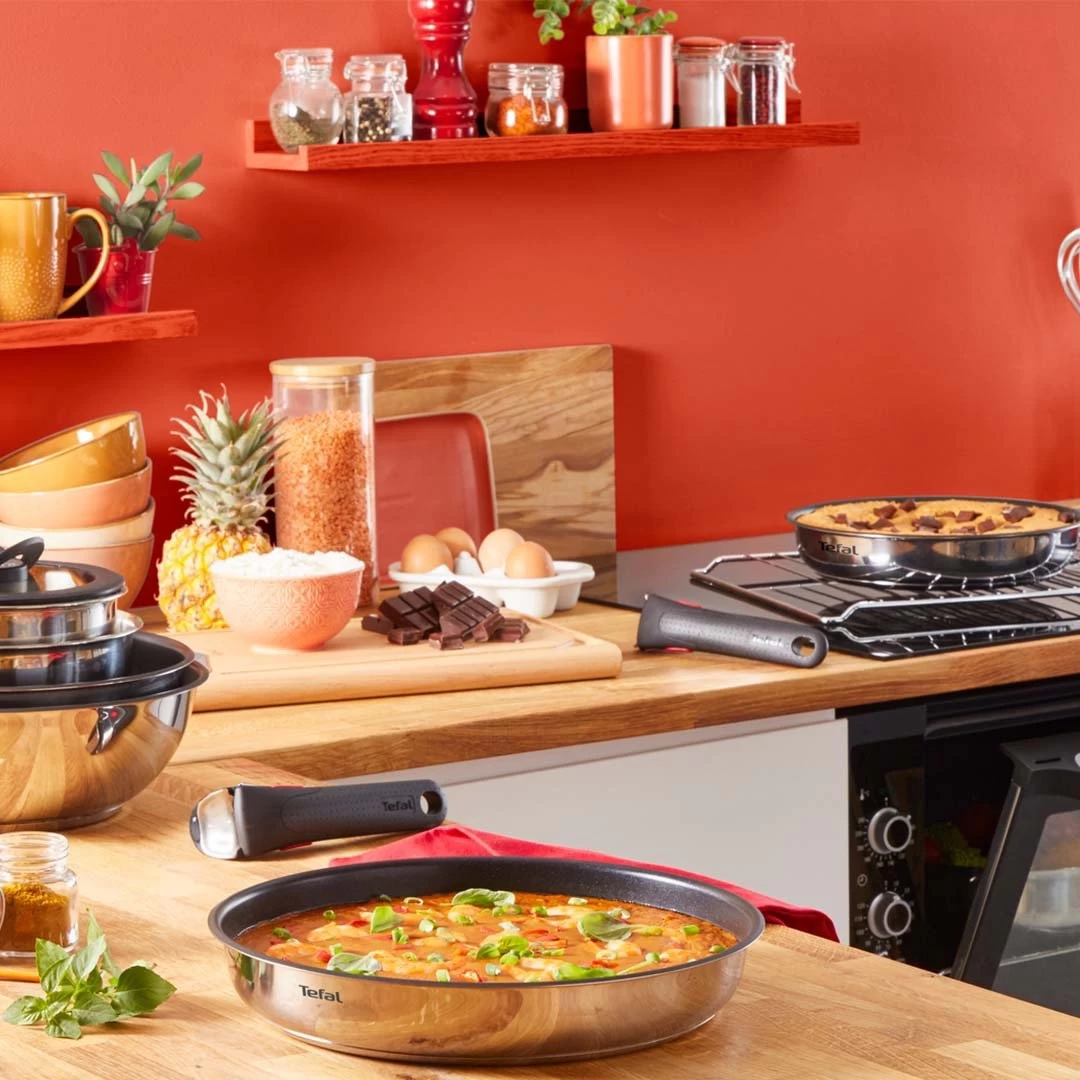 Tefal Ingenio Emotion 5 Piece Stainless Steel Pan Set 8 Tefal Ingenio Emotion 5 Piece Stainless Steel Pan Set - Image 6