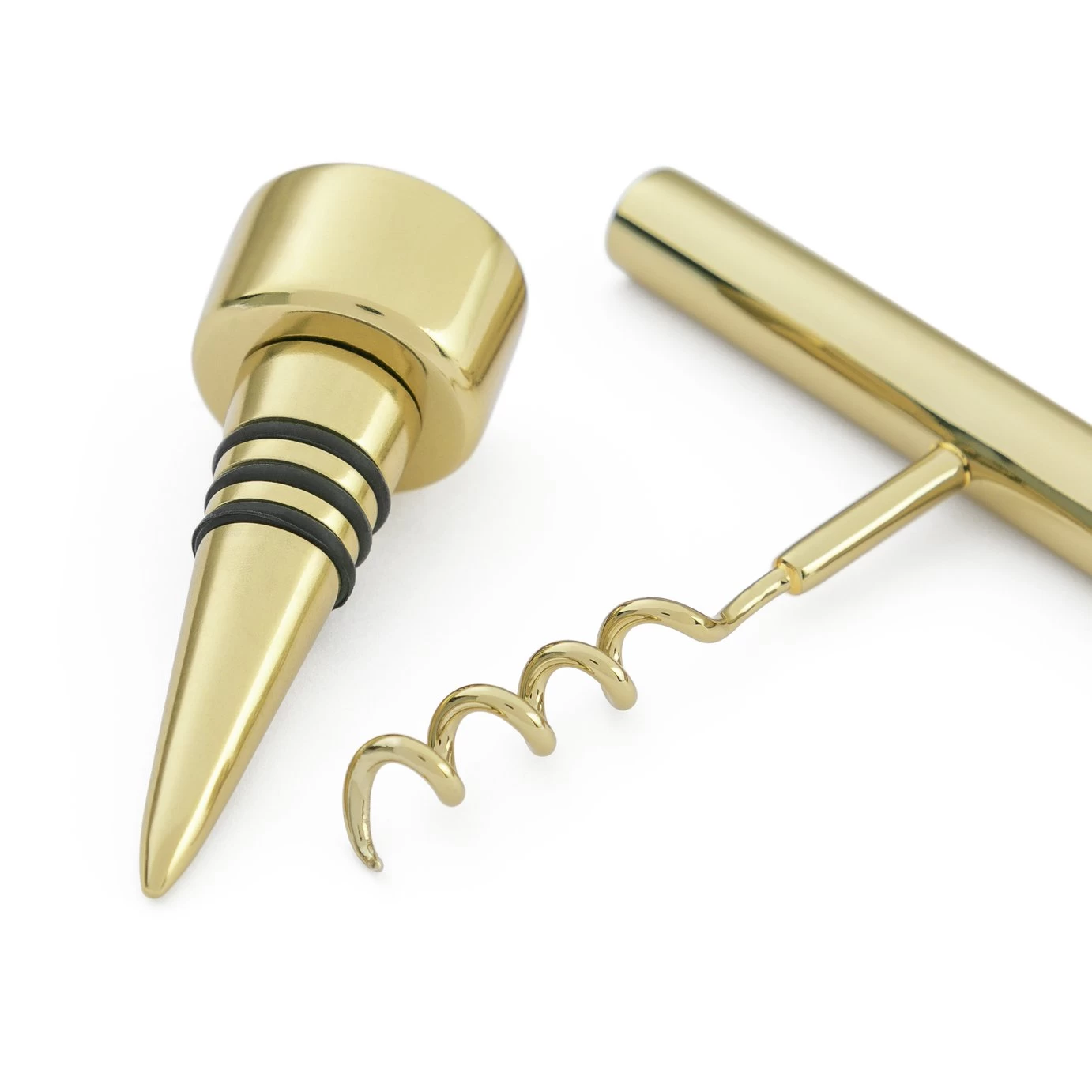 Habitat Gold Tone Corkscrew And Stopper Set 5 Habitat Gold Tone Corkscrew And Stopper Set - Image 3