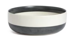 Habitat Artisan Stripe Stoneware Serving Bowl