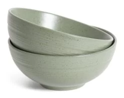 Habitat Textured Ripple 12 Piece Stoneware Dinner Set - Sage -Best Kitchen Products 4353492 R Z004A