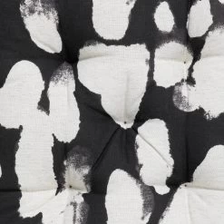 Habitat Ink Print Pack Of 2 Seat Cushions - White And Black -Best Kitchen Products 4497516 R B001