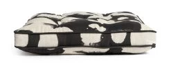 Habitat Ink Print Pack Of 2 Seat Cushions - White And Black -Best Kitchen Products 4497516 R Z002A