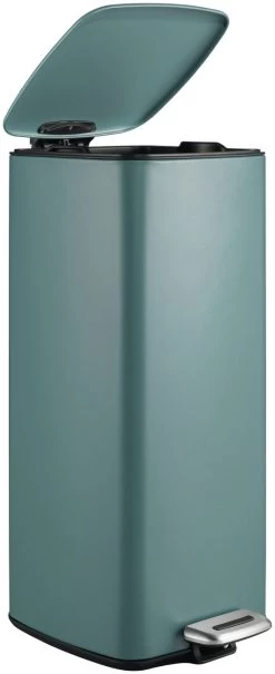 Habitat 28 Litre Square Waste Bin - Teal 9 Habitat 28 Litre Square Waste Bin - Teal -Best Kitchen Products 4543628 R Z002A
