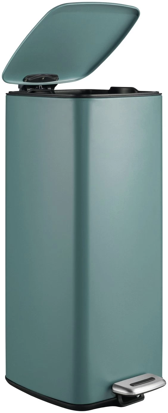 Habitat 28 Litre Square Waste Bin - Teal 5 Habitat 28 Litre Square Waste Bin - Teal - Image 3