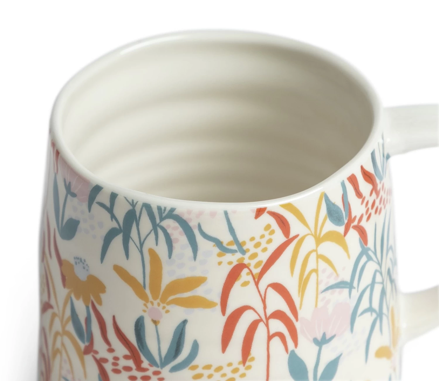 Habitat Floral Ripple Set Of 4 Mugs 7 Habitat Floral Ripple Set Of 4 Mugs - Image 5
