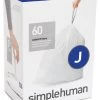Simplehuman Code J Bin Liners - Pack 60 -Best Kitchen Products 5016525 R Z001A