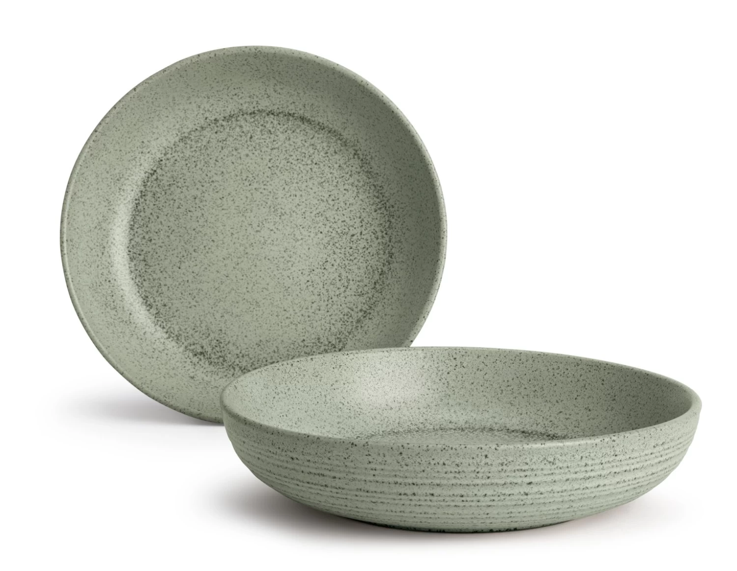 Habitat Textured Ripple 4 Piece Stoneware Pasta Bowls - Sage 3 Habitat Textured Ripple 4 Piece Stoneware Pasta Bowls - Sage