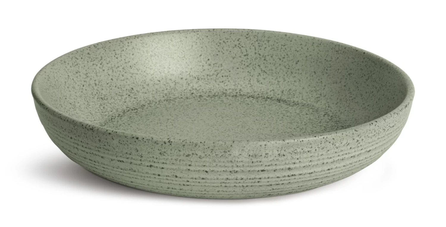 Habitat Textured Ripple 4 Piece Stoneware Pasta Bowls - Sage 7 Habitat Textured Ripple 4 Piece Stoneware Pasta Bowls - Sage - Image 5