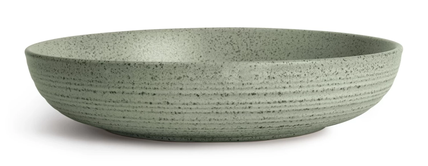 Habitat Textured Ripple 4 Piece Stoneware Pasta Bowls - Sage 9 Habitat Textured Ripple 4 Piece Stoneware Pasta Bowls - Sage - Image 7