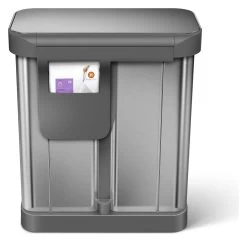 Simplehuman 58 Litre Recycler Bin - Stainless Steel -Best Kitchen Products 5713024 R Z004A