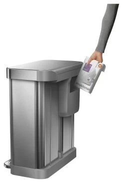 Simplehuman 58 Litre Recycler Bin - Stainless Steel -Best Kitchen Products 5713024 R Z009A