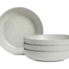 Habitat Textured Ripple 4 Piece Chalk Pasta Bowls - Natural -Best Kitchen Products 6609302 R Z001A