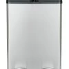 Habitat 55 Litre 2 Compartment Recycling Bin - Steel -Best Kitchen Products 7007068 R Z001A