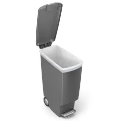 Simplehuman 40 Litre Plastic Slim Pedal Bin - Grey -Best Kitchen Products 7277070 R Z003A