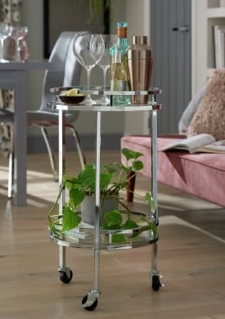 Habitat Chrome And Glass Drinks Trolley -Best Kitchen Products 7312966 R Z001C