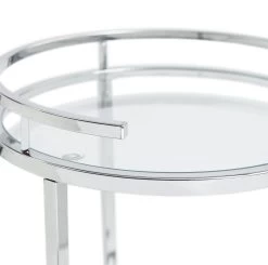 Habitat Chrome And Glass Drinks Trolley -Best Kitchen Products 7312966 R Z003A