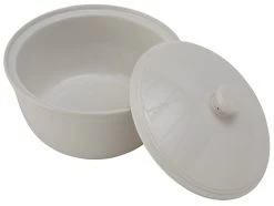 Habitat Stoneware 2.5 Litre Casserole Dish - White -Best Kitchen Products 7666492 R Z003A