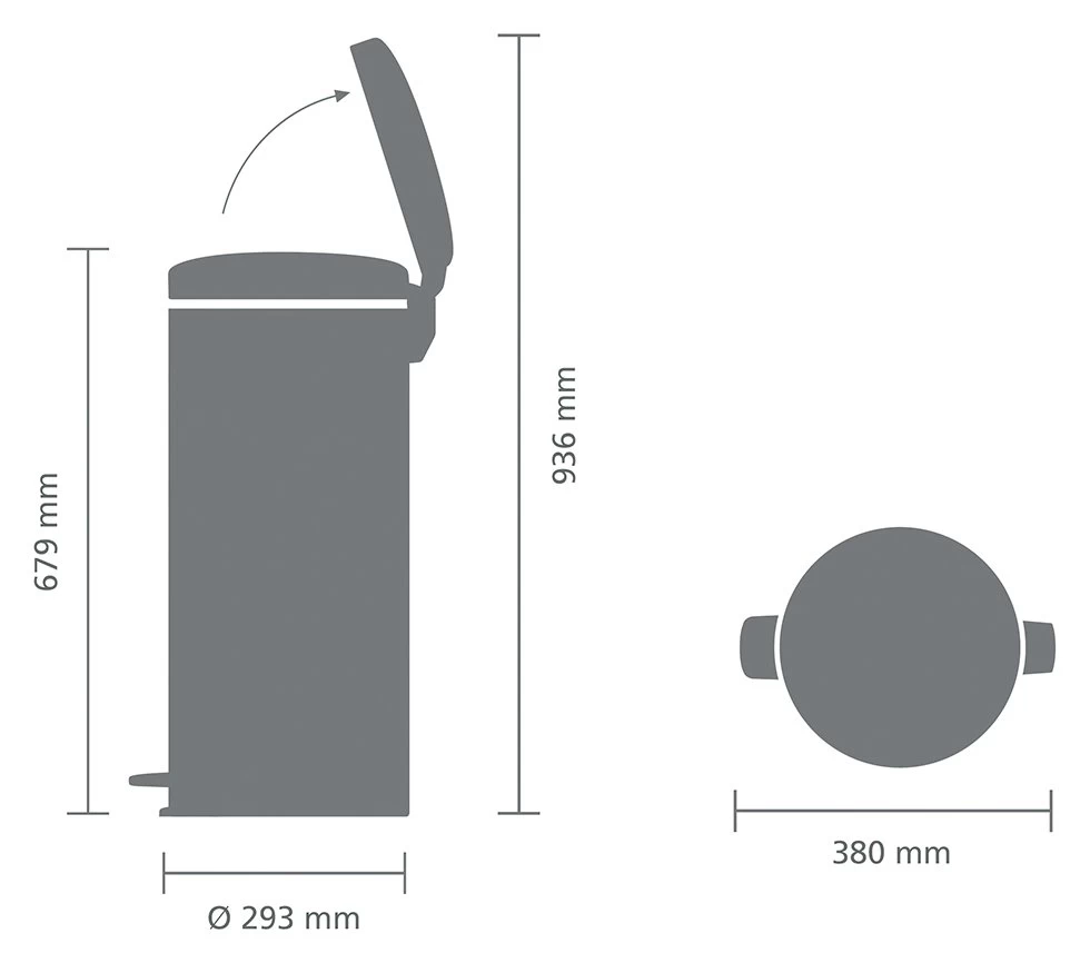 Brabantia New Icon 30 Litre Bin - Platinum 7 Brabantia New Icon 30 Litre Bin - Platinum - Image 5