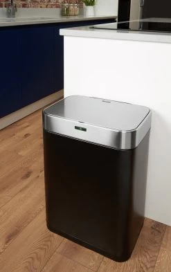 Tower 60 Litre Recycling Sensor Bin - Black 16 Tower 60 Litre Recycling Sensor Bin - Black -Best Kitchen Products 8719898 R Z007A