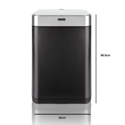 Tower 60 Litre Recycling Sensor Bin - Black 17 Tower 60 Litre Recycling Sensor Bin - Black -Best Kitchen Products 8719898 R Z020A